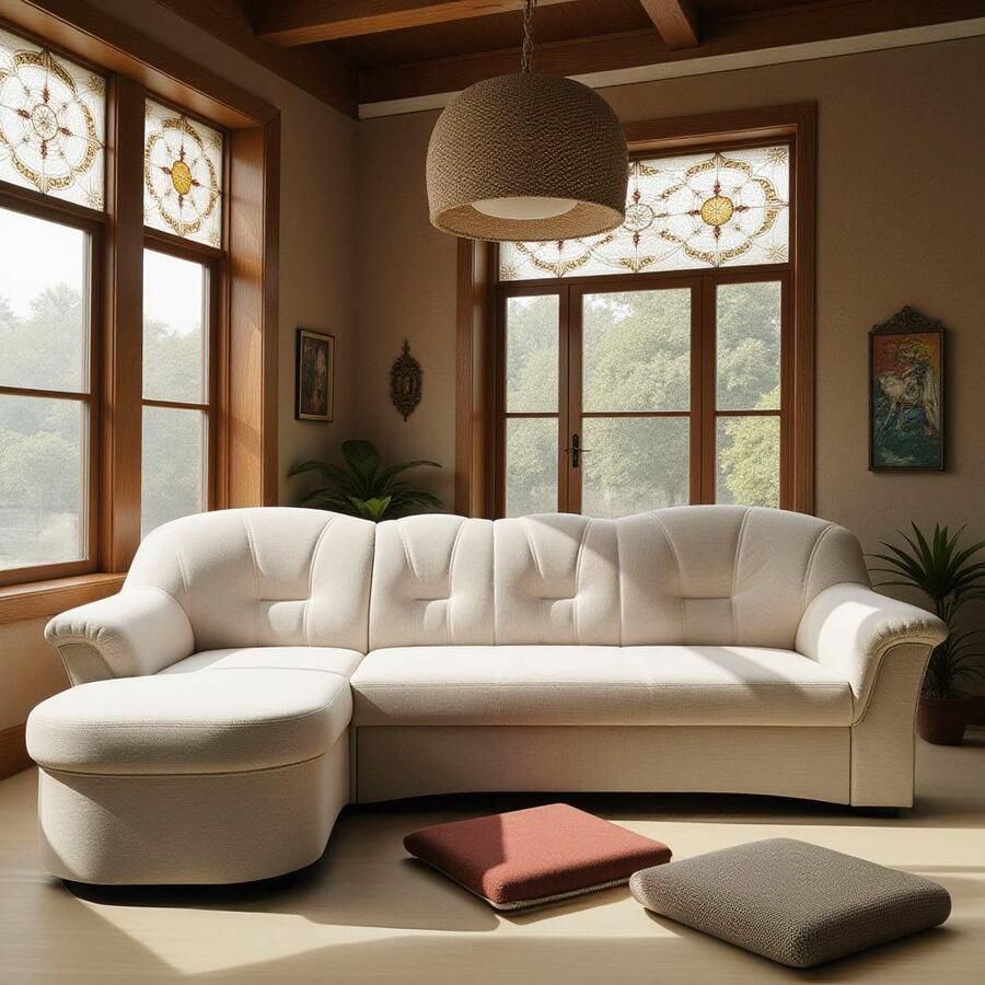 DOMO collection Hoekbank Flores slaapbank B D H: 233 142 86 cm L-vorm naar keuze met slaapfunctie naar keuze met binnenvering ook in leer