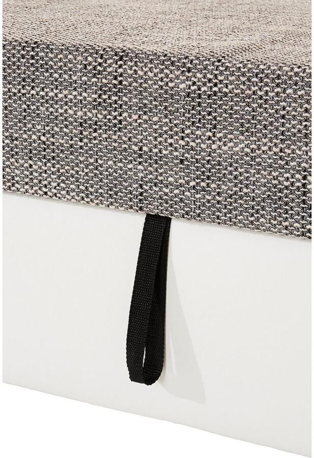 DOMO collection Hoekbank Flores slaapbank B D H: 233 142 86 cm L-vorm naar keuze met slaapfunctie naar keuze met binnenvering ook in leer - Foto 2