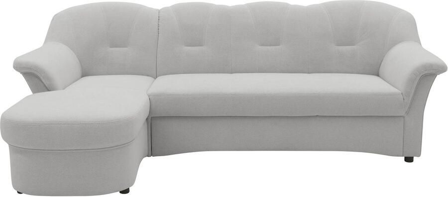 DOMO collection Hoekbank Flores slaapbank B D H: 233 142 86 cm L-vorm naar keuze met slaapfunctie naar keuze met binnenvering ook in leer - Foto 9