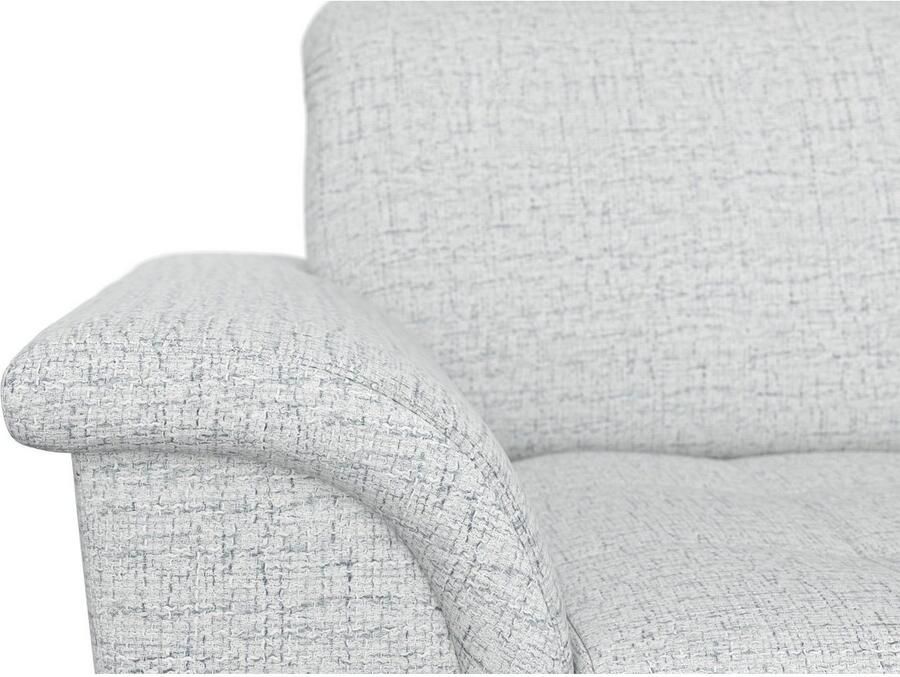 DOMO collection Hoekbank Franzi stiksels op de zitting B7T H: 278x162x80 cm L-model naar keuze met slaapfunctie bedkist en verstelbare hoofdsteun - Foto 2