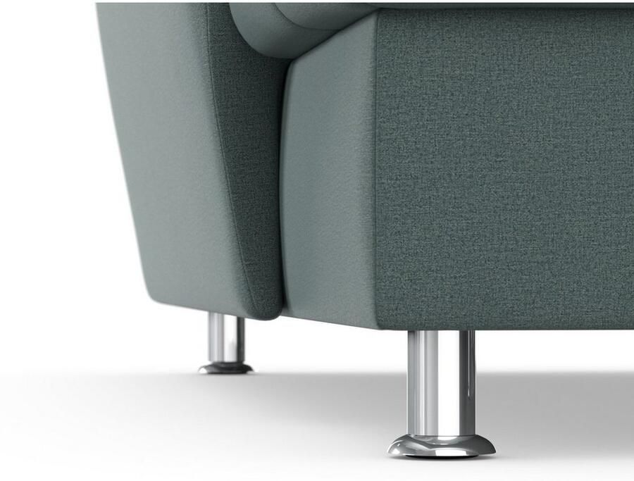 DOMO collection Hoekbank Franzi stiksels op de zitting B7T H: 278x162x80 cm L-model naar keuze met slaapfunctie bedkist en verstelbare hoofdsteun