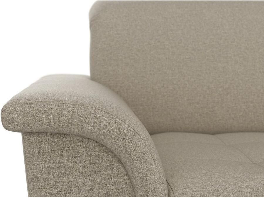 DOMO collection Hoekbank Franzi stiksels op de zitting B7T H: 278x162x80 cm L-model naar keuze met slaapfunctie bedkist en verstelbare hoofdsteun - Foto 2