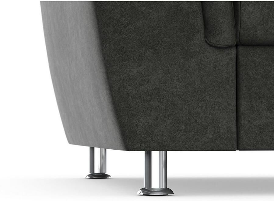 DOMO collection Hoekbank Franzi stiksels op de zitting B7T H: 278x162x80 cm L-model naar keuze met slaapfunctie bedkist en verstelbare hoofdsteun - Foto 2