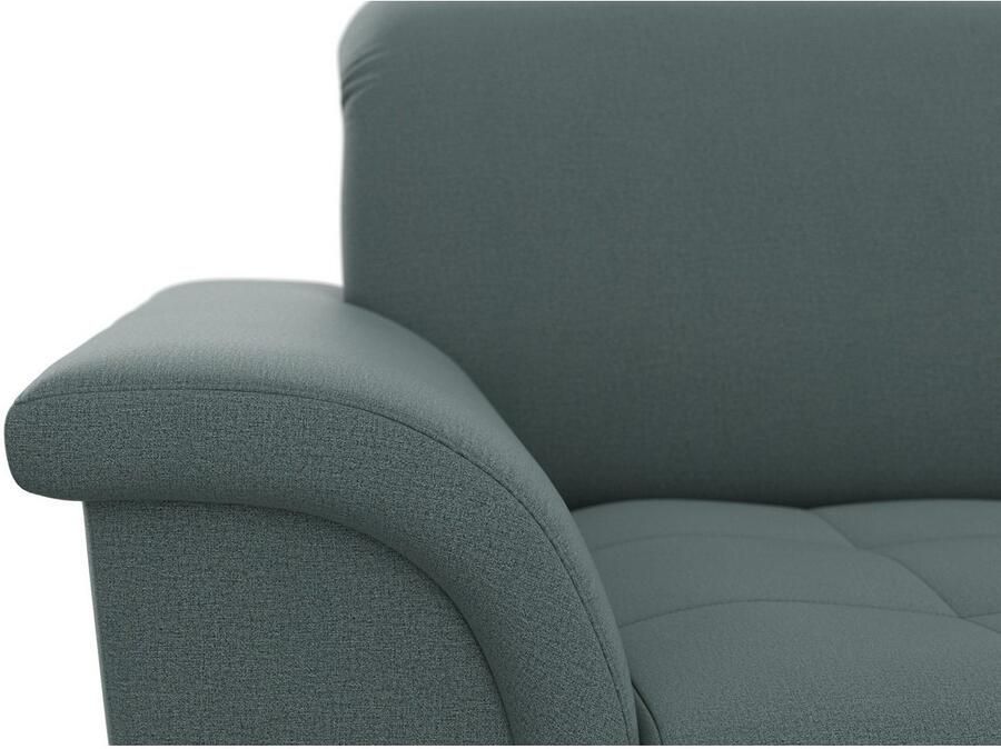 DOMO collection Hoekbank Franzi stiksels op de zitting B7T H: 278x162x80 cm L-model naar keuze met slaapfunctie bedkist en verstelbare hoofdsteun - Foto 2