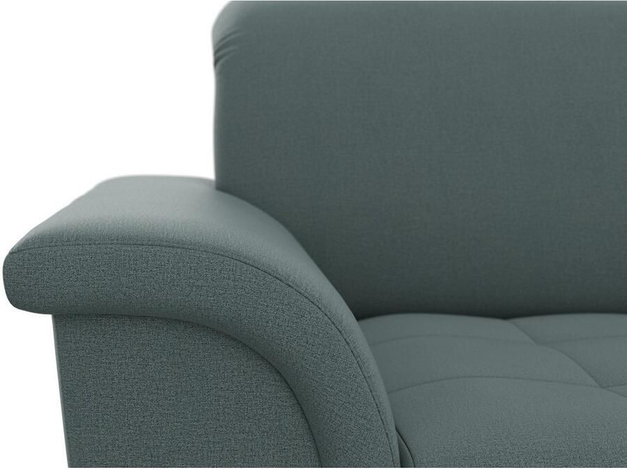 DOMO collection Hoekbank Franzi stiksels op de zitting B7T H: 278x162x80 cm L-model naar keuze met slaapfunctie bedkist en verstelbare hoofdsteun - Foto 2