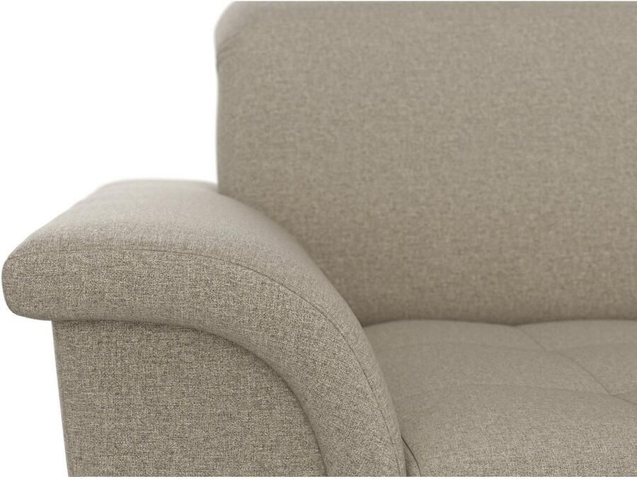 DOMO collection Hoekbank Franzi stiksels op de zitting B7T H: 278x162x80 cm L-model naar keuze met slaapfunctie bedkist en verstelbare hoofdsteun - Foto 2