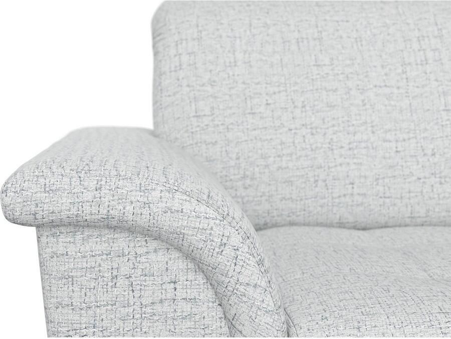 DOMO collection Hoekbank Franzi stiksels op de zitting B7T H: 278x162x80 cm L-model naar keuze met slaapfunctie bedkist en verstelbare hoofdsteun - Foto 2