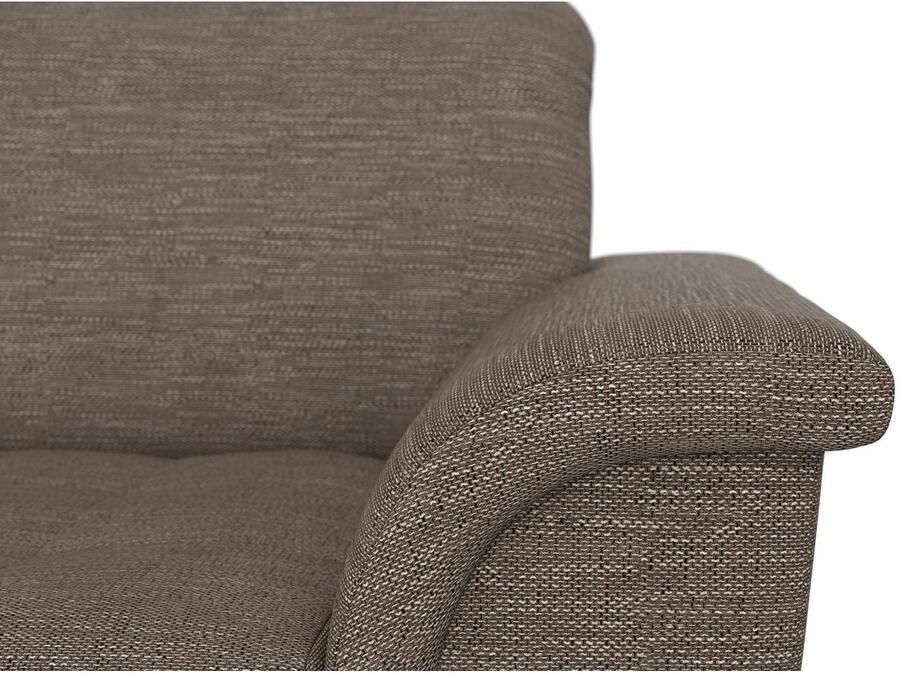 DOMO collection Hoekbank Franzi stiksels op de zitting B7T H: 278x162x80 cm L-model naar keuze met slaapfunctie bedkist en verstelbare hoofdsteun - Foto 2