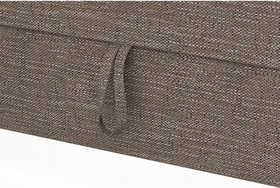 DOMO collection Hoekbank Franzi stiksels op de zitting B7T H: 278x162x80 cm L-model naar keuze met slaapfunctie bedkist en verstelbare hoofdsteun - Foto 4