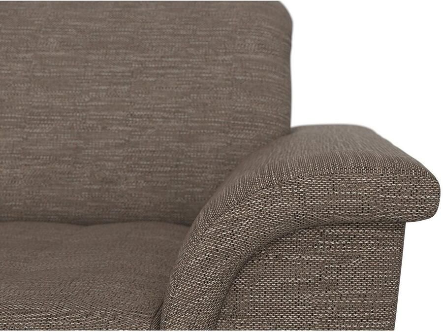 DOMO collection Hoekbank Franzi stiksels op de zitting B7T H: 278x162x80 cm L-model naar keuze met slaapfunctie bedkist en verstelbare hoofdsteun - Foto 2