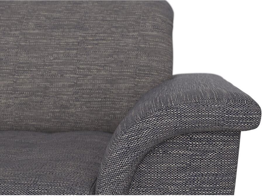 DOMO collection Hoekbank Franzi stiksels op de zitting B7T H: 278x162x80 cm L-model naar keuze met slaapfunctie bedkist en verstelbare hoofdsteun - Foto 2