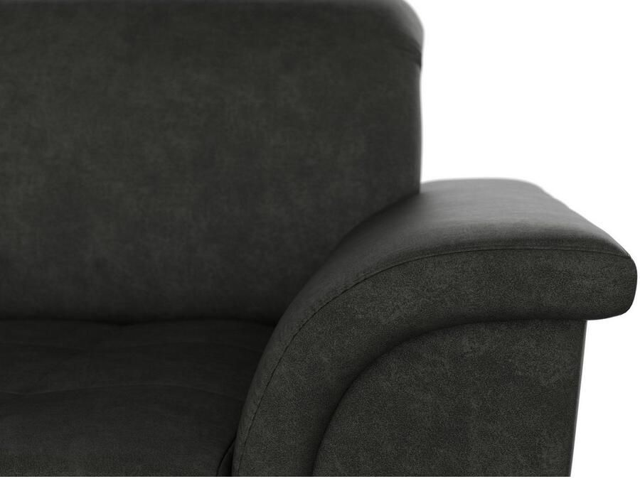 DOMO collection Hoekbank Franzi stiksels op de zitting B7T H: 278x162x80 cm L-model naar keuze met slaapfunctie bedkist en verstelbare hoofdsteun - Foto 2