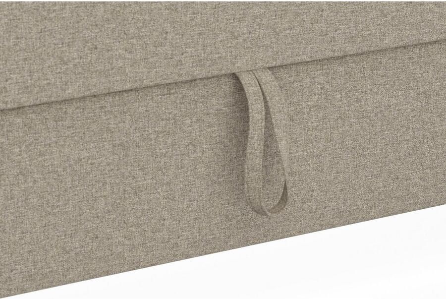 DOMO collection Hoekbank Franzi stiksels op de zitting B7T H: 278x162x80 cm L-model naar keuze met slaapfunctie bedkist en verstelbare hoofdsteun - Foto 3