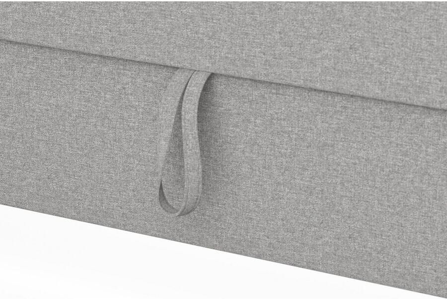 DOMO collection Hoekbank Franzi stiksels op de zitting B7T H: 278x162x80 cm L-model naar keuze met slaapfunctie bedkist en verstelbare hoofdsteun - Foto 3