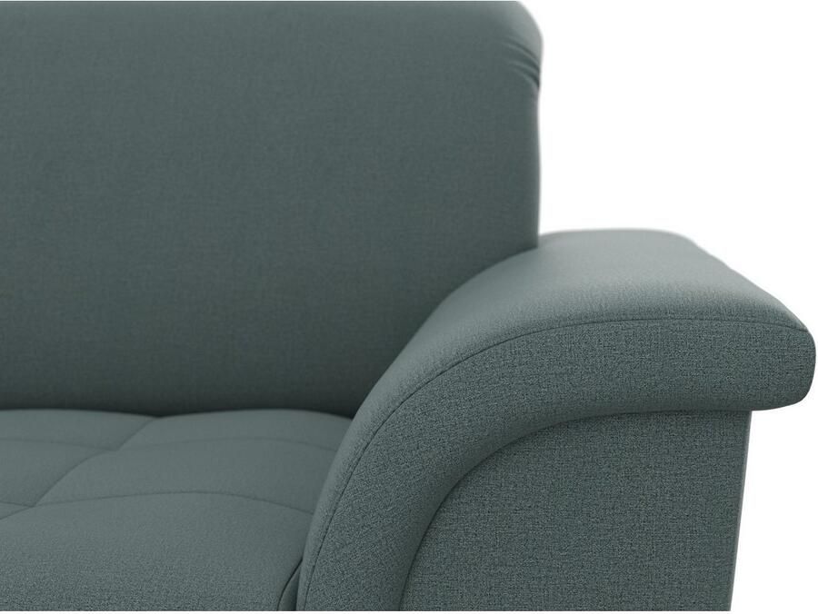 DOMO collection Hoekbank Franzi stiksels op de zitting B7T H: 278x162x80 cm L-model naar keuze met slaapfunctie bedkist en verstelbare hoofdsteun - Foto 2