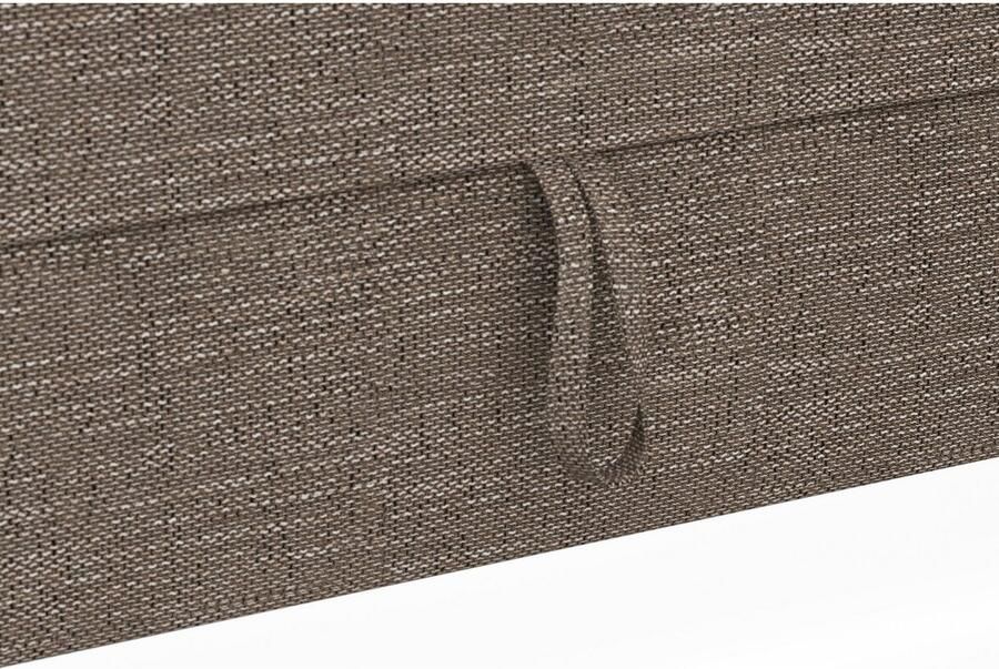 DOMO collection Hoekbank Franzi stiksels op de zitting B7T H: 278x162x80 cm L-model naar keuze met slaapfunctie bedkist en verstelbare hoofdsteun - Foto 3