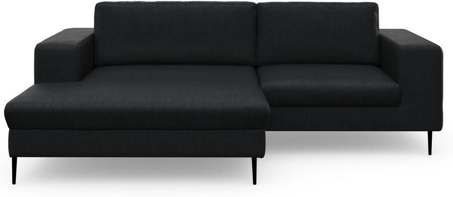 DOMO collection Hoekbank Modica compact en elegant breedte 244 L-vorm moderne uitstraling met extra brede chaise longue ook in corduroy - Foto 4