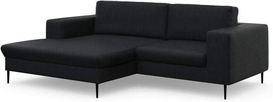 DOMO collection Hoekbank Modica compact en elegant breedte 244 L-vorm moderne uitstraling met extra brede chaise longue ook in corduroy - Foto 7