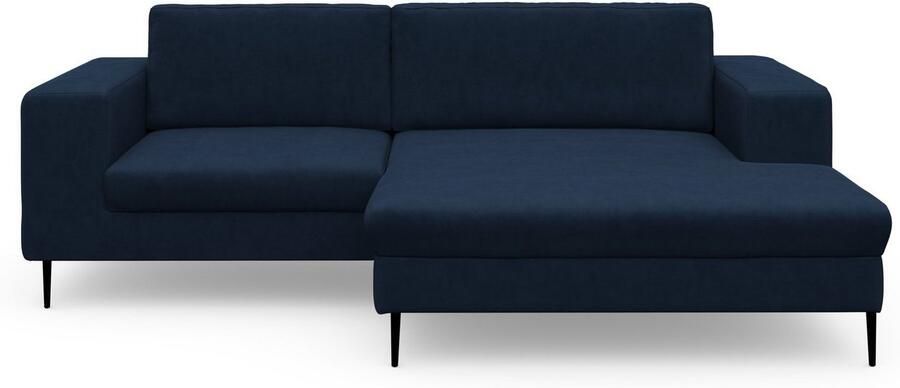 DOMO collection Hoekbank Modica compact en elegant breedte 244 L-vorm moderne uitstraling met extra brede chaise longue ook in corduroy - Foto 5