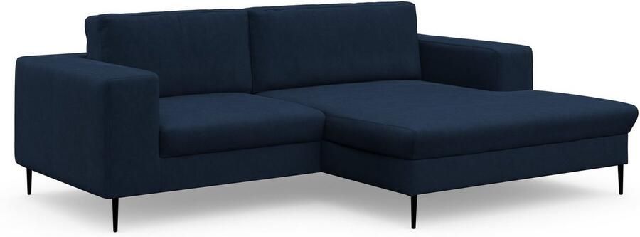 DOMO collection Hoekbank Modica compact en elegant breedte 244 L-vorm moderne uitstraling met extra brede chaise longue ook in corduroy - Foto 8