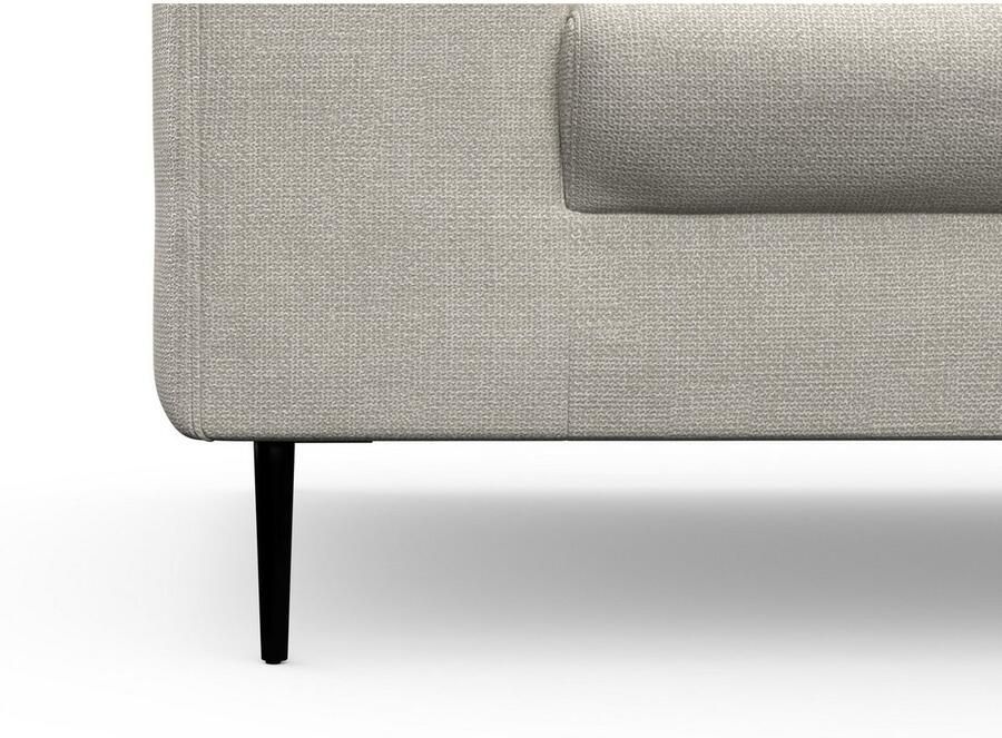 DOMO collection Hoekbank Modica compact en elegant breedte 244 L-vorm moderne uitstraling met extra brede chaise longue ook in corduroy