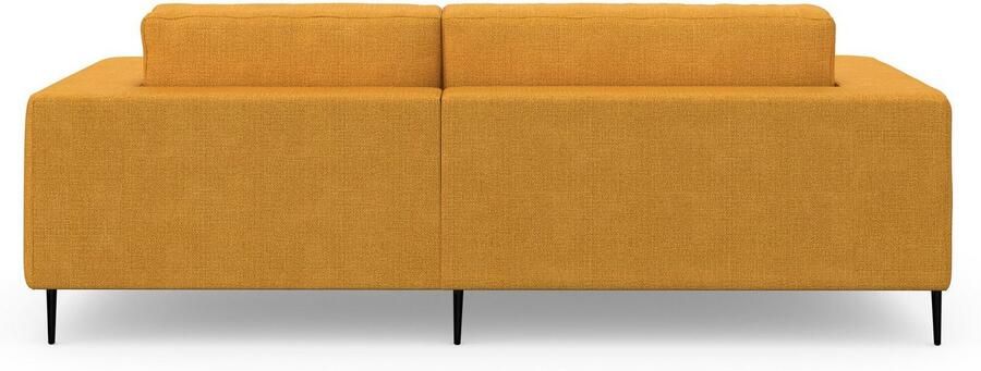 DOMO collection Hoekbank Modica compact en elegant breedte 244 L-vorm moderne uitstraling met extra brede chaise longue ook in corduroy - Foto 8