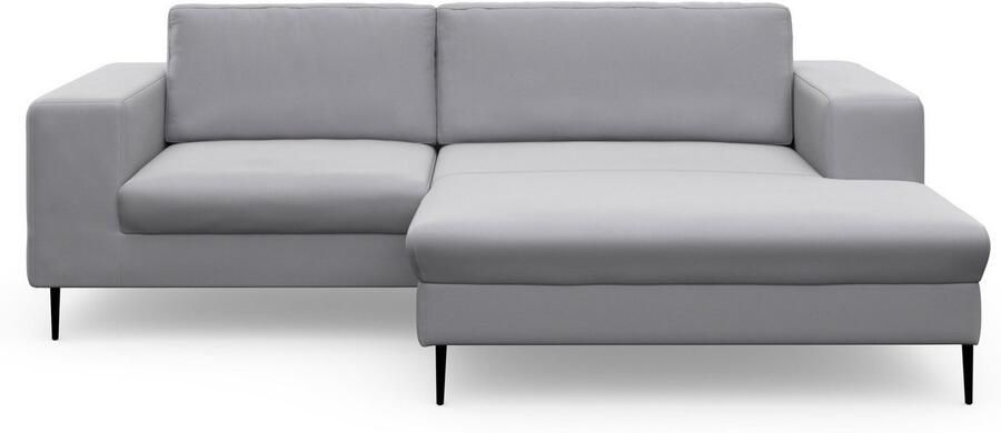 DOMO collection Hoekbank Modica compact en elegant breedte 244 L-vorm moderne uitstraling met extra brede chaise longue ook in corduroy - Foto 4
