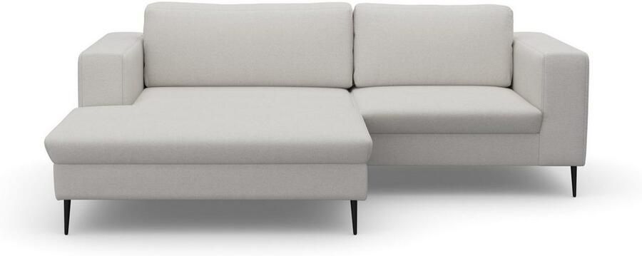 DOMO collection Hoekbank Modica compact en elegant breedte 244 L-vorm moderne uitstraling met extra brede chaise longue ook in corduroy - Foto 6