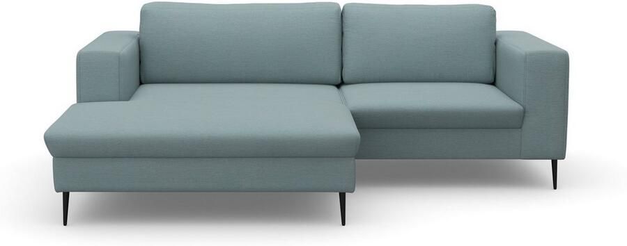 DOMO collection Hoekbank Modica compact en elegant breedte 244 L-vorm moderne uitstraling met extra brede chaise longue ook in corduroy - Foto 6