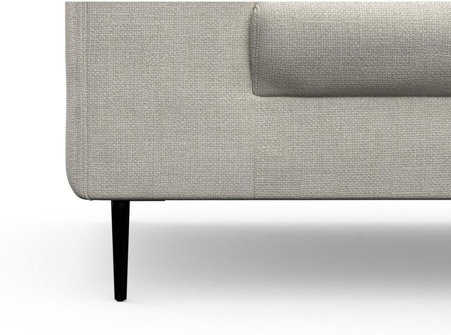 DOMO collection Hoekbank Modica compact en elegant breedte 244 L-vorm moderne uitstraling met extra brede chaise longue ook in corduroy