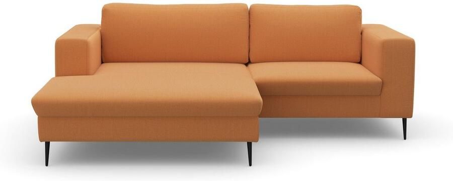 DOMO collection Hoekbank Modica compact en elegant breedte 244 L-vorm moderne uitstraling met extra brede chaise longue ook in corduroy - Foto 6