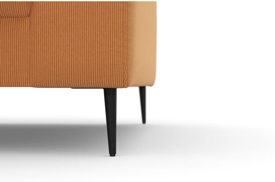 DOMO collection Hoekbank Modica compact en elegant breedte 244 L-vorm moderne uitstraling met extra brede chaise longue ook in corduroy - Foto 2