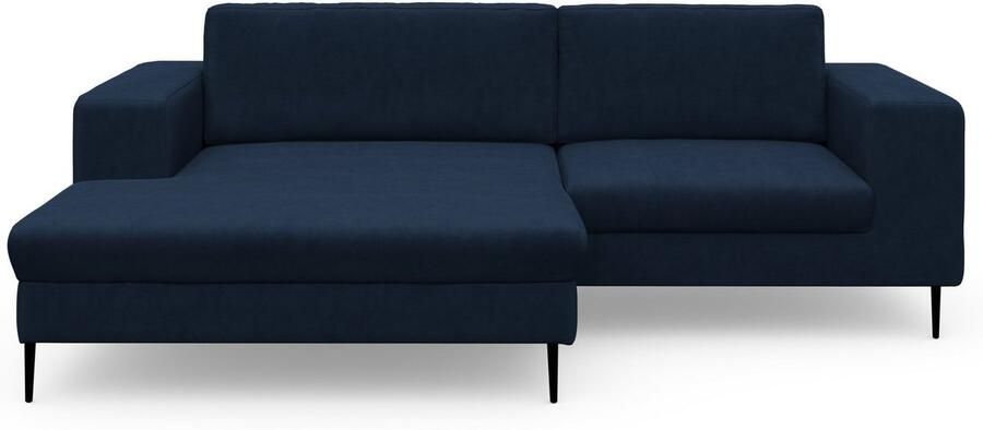 DOMO collection Hoekbank Modica compact en elegant breedte 244 L-vorm moderne uitstraling met extra brede chaise longue ook in corduroy - Foto 4