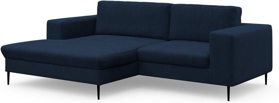 DOMO collection Hoekbank Modica compact en elegant breedte 244 L-vorm moderne uitstraling met extra brede chaise longue ook in corduroy - Foto 8