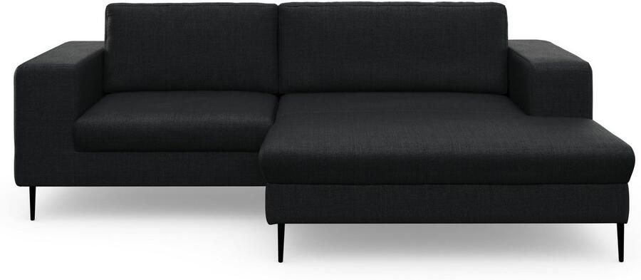 DOMO collection Hoekbank Modica compact en elegant breedte 244 L-vorm moderne uitstraling met extra brede chaise longue ook in corduroy - Foto 4