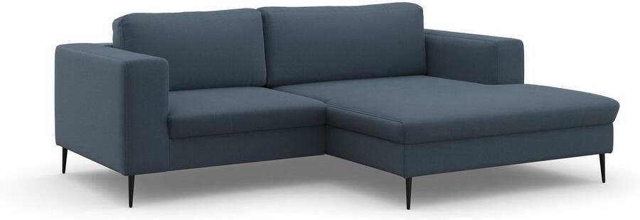 DOMO collection Hoekbank Modica compact en elegant breedte 244 L-vorm moderne uitstraling met extra brede chaise longue ook in corduroy - Foto 8