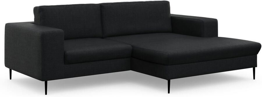 DOMO collection Hoekbank Modica compact en elegant breedte 244 L-vorm moderne uitstraling met extra brede chaise longue ook in corduroy - Foto 8