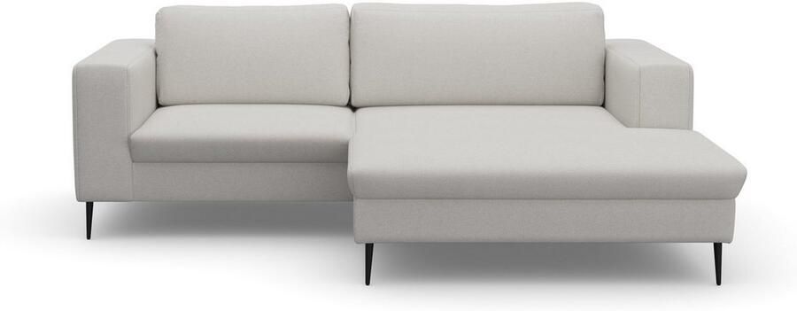 DOMO collection Hoekbank Modica compact en elegant breedte 244 L-vorm moderne uitstraling met extra brede chaise longue ook in corduroy - Foto 6