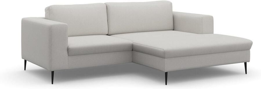 DOMO collection Hoekbank Modica compact en elegant breedte 244 L-vorm moderne uitstraling met extra brede chaise longue ook in corduroy - Foto 8