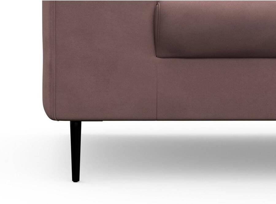 DOMO collection Hoekbank Modica compact en elegant breedte 244 L-vorm moderne uitstraling met extra brede chaise longue ook in corduroy