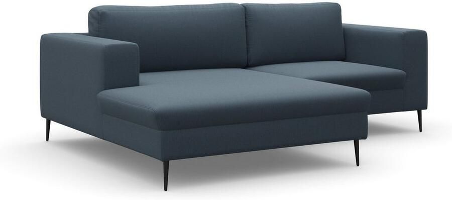 DOMO collection Hoekbank Modica compact en elegant breedte 244 L-vorm moderne uitstraling met extra brede chaise longue ook in corduroy - Foto 5