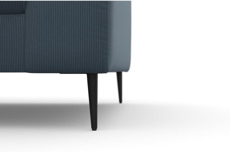 DOMO collection Hoekbank Modica compact en elegant breedte 244 L-vorm moderne uitstraling met extra brede chaise longue ook in corduroy - Foto 3