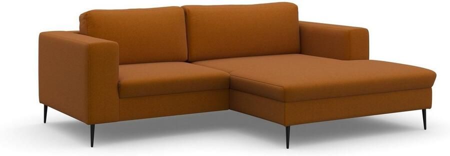 DOMO collection Hoekbank Modica compact en elegant breedte 244 L-vorm moderne uitstraling met extra brede chaise longue ook in corduroy - Foto 8