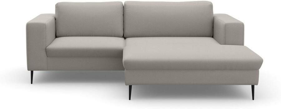 DOMO collection Hoekbank Modica compact en elegant breedte 244 L-vorm moderne uitstraling met extra brede chaise longue ook in corduroy - Foto 6