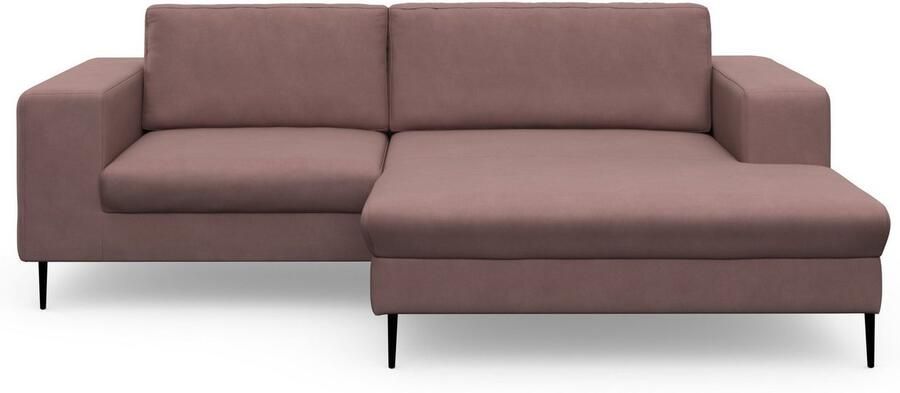 DOMO collection Hoekbank Modica compact en elegant breedte 244 L-vorm moderne uitstraling met extra brede chaise longue ook in corduroy - Foto 4