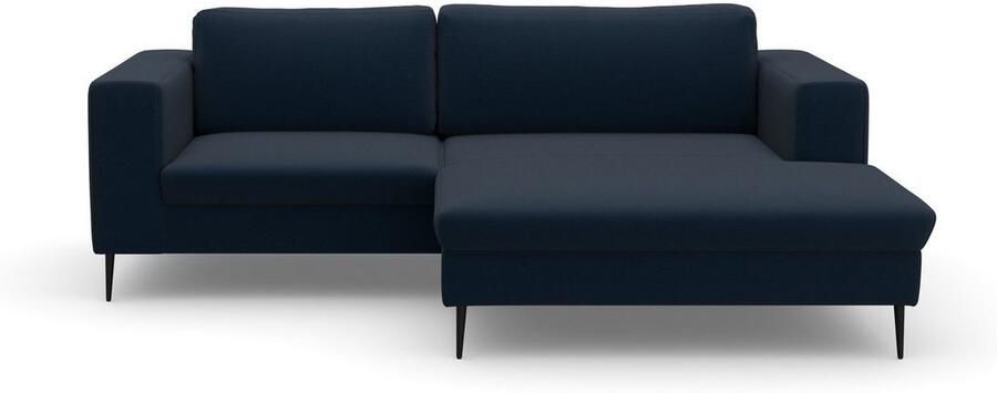 DOMO collection Hoekbank Modica compact en elegant breedte 244 L-vorm moderne uitstraling met extra brede chaise longue ook in corduroy - Foto 5