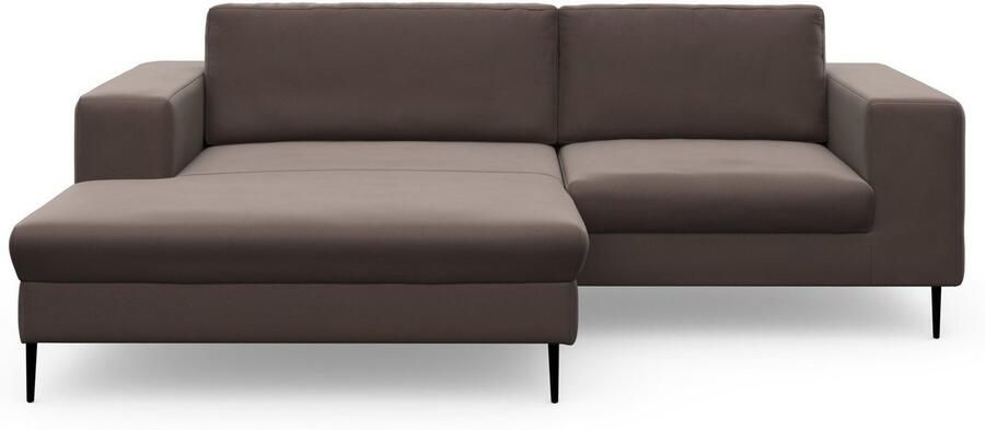 DOMO collection Hoekbank Modica compact en elegant breedte 244 L-vorm moderne uitstraling met extra brede chaise longue ook in corduroy - Foto 4