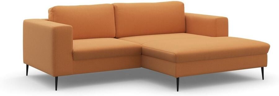 DOMO collection Hoekbank Modica compact en elegant breedte 244 L-vorm moderne uitstraling met extra brede chaise longue ook in corduroy - Foto 7