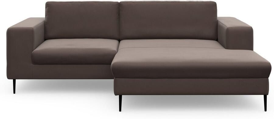 DOMO collection Hoekbank Modica compact en elegant breedte 244 L-vorm moderne uitstraling met extra brede chaise longue ook in corduroy - Foto 4