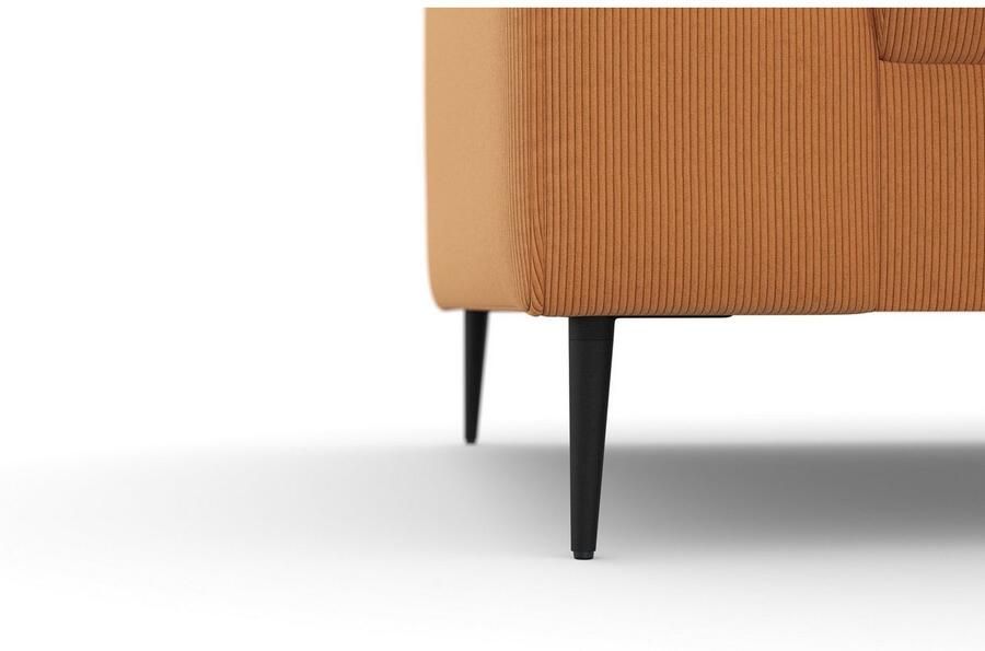 DOMO collection Hoekbank Modica compact en elegant breedte 244 L-vorm moderne uitstraling met extra brede chaise longue ook in corduroy - Foto 3